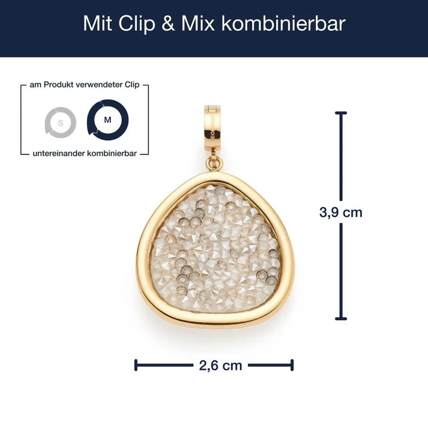 Anhänger FRANCA gold Clip & Mix