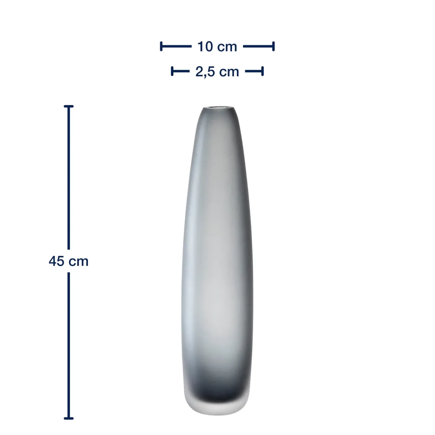 Bodenvase BELLAGIO 45 cm anthrazit