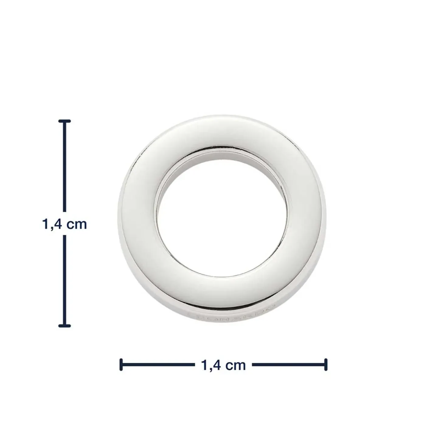 Edelstahlring klein flach