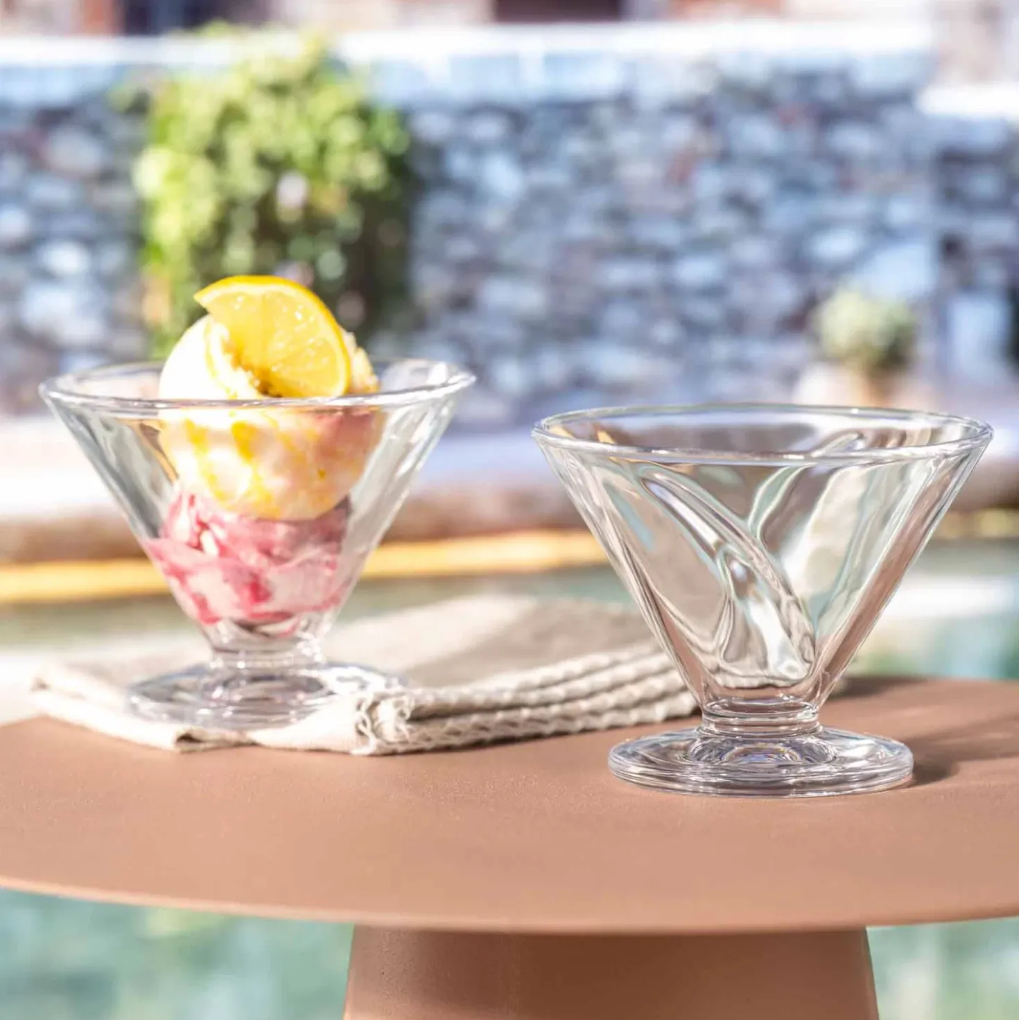 Eisschale aus Glas CONO 270 ml 4er-Set