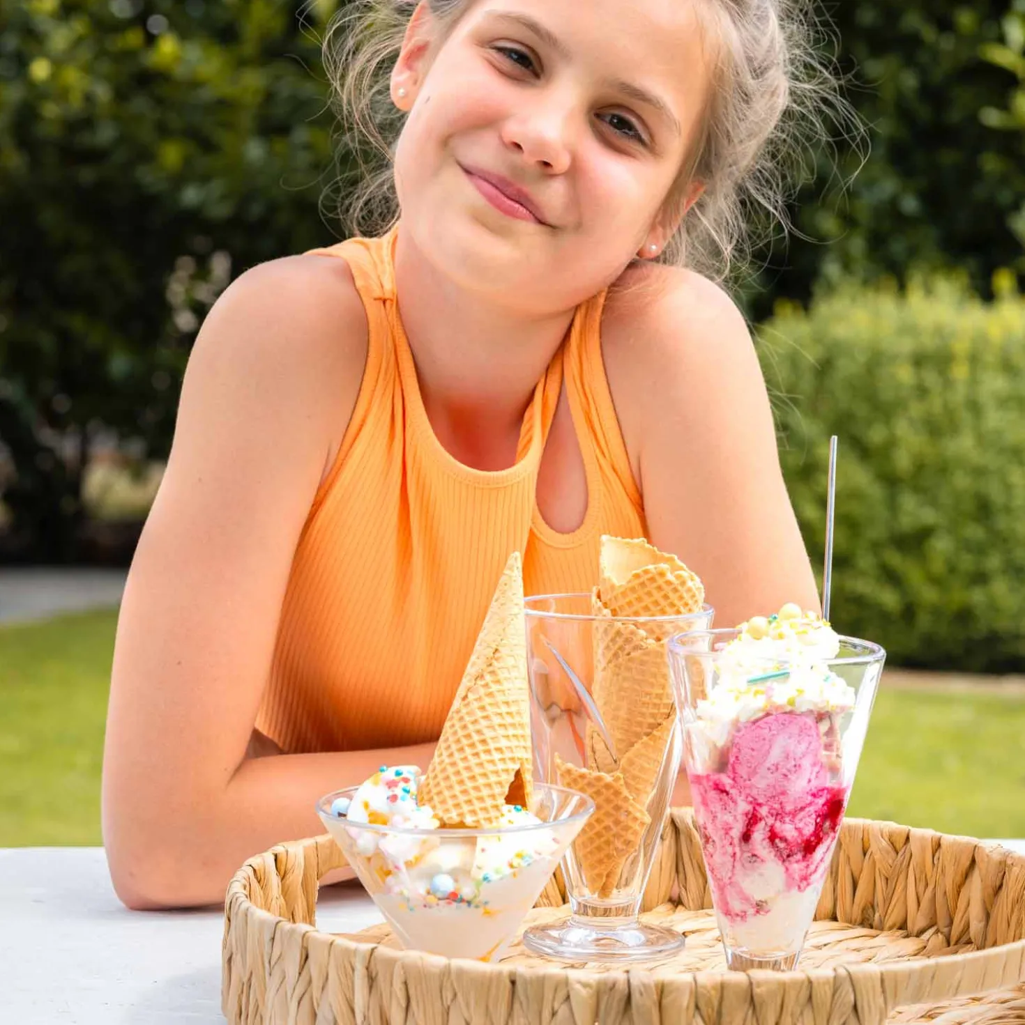 Eisschale aus Glas CONO 270 ml 4er-Set
