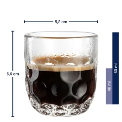 Espressoglas GOCCE 60ml 1. Variante 2er-Set