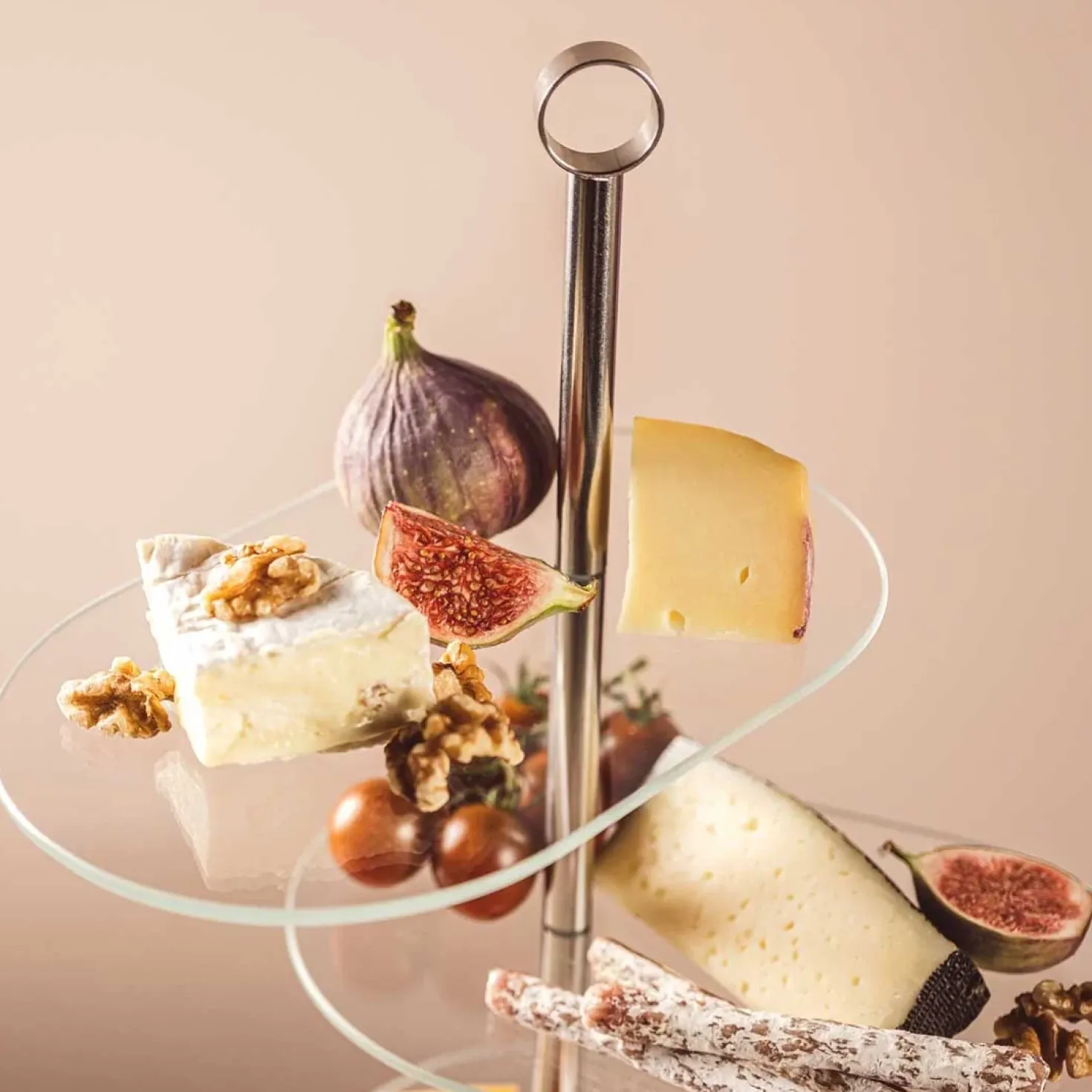 Etagere CENA silber asymetrisch 3-teilig
