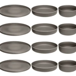 Geschirrset ROMA taupe 12-teilig