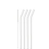 Glastrinkhalme CIAO 23 cm geknickt 4er-Set + Reinigungsbürste