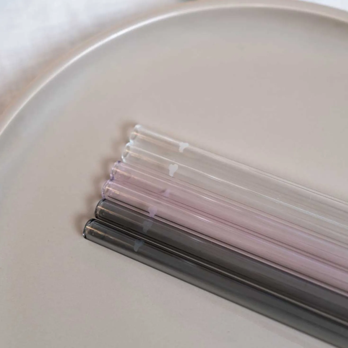 Glastrinkhalme SANO 18 cm 6er-Set + Reinigungsbürste