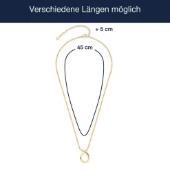 Halskette ANJA 45 cm gold Clip & Mix