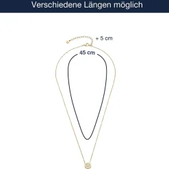 Halskette CATHERINE 45 cm gold
