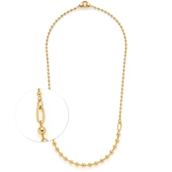 Halskette DOTTY 60 cm gold Clip & Mix
