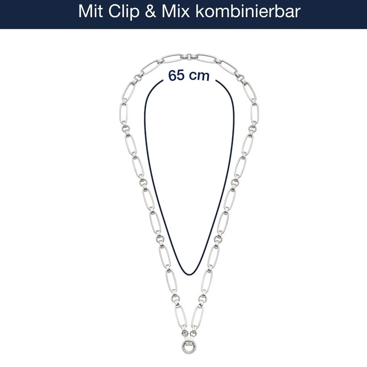 Halskette MATHILDE Clip & Mix 65 cm