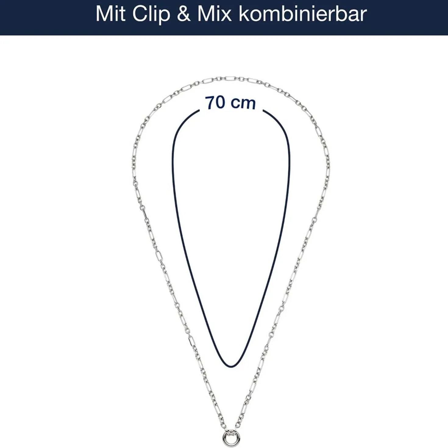 Halskette NINON 70 cm Clip & Mix