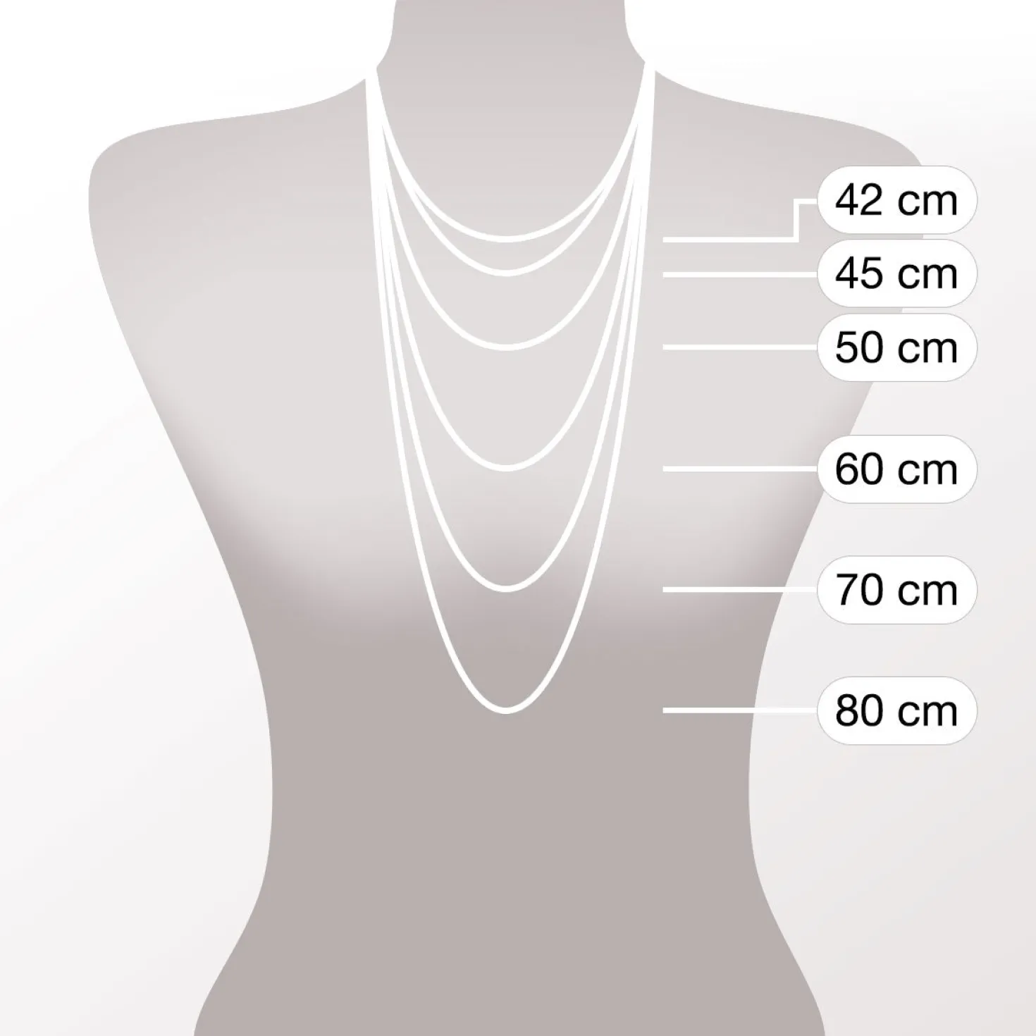 Halskette PIERA 70 cm