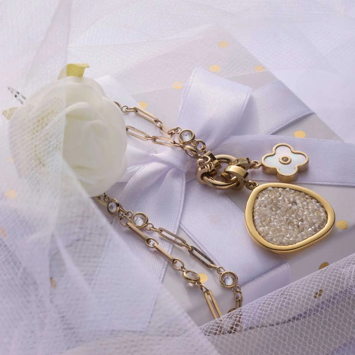 Halskette REBECCA 80 cm gold Clip & Mix