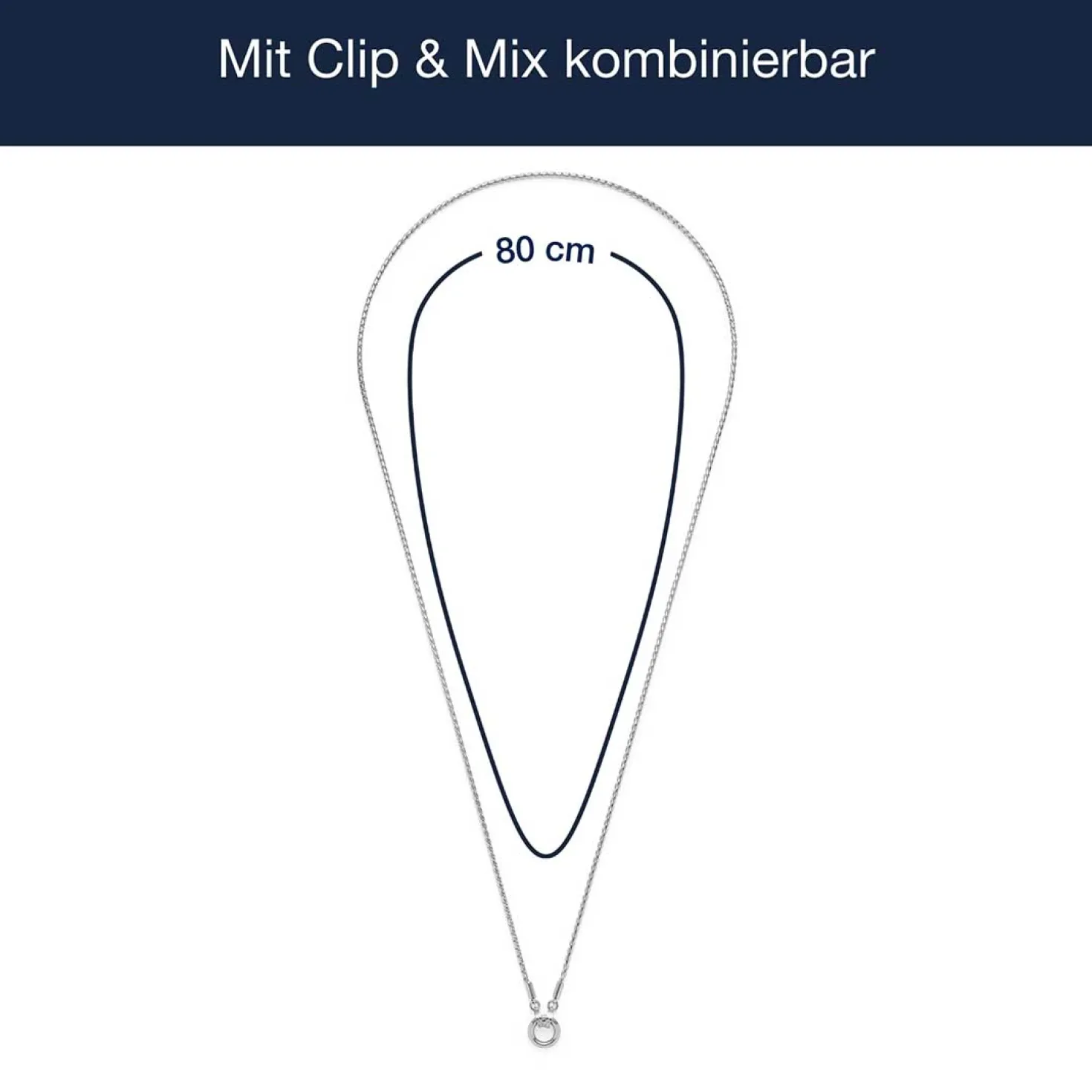 Halskette SONJA 80 cm Clip & Mix