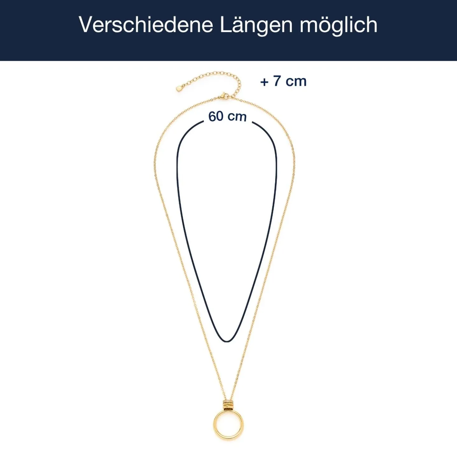 Halskette VERA 60 cm gold Clip & Mix