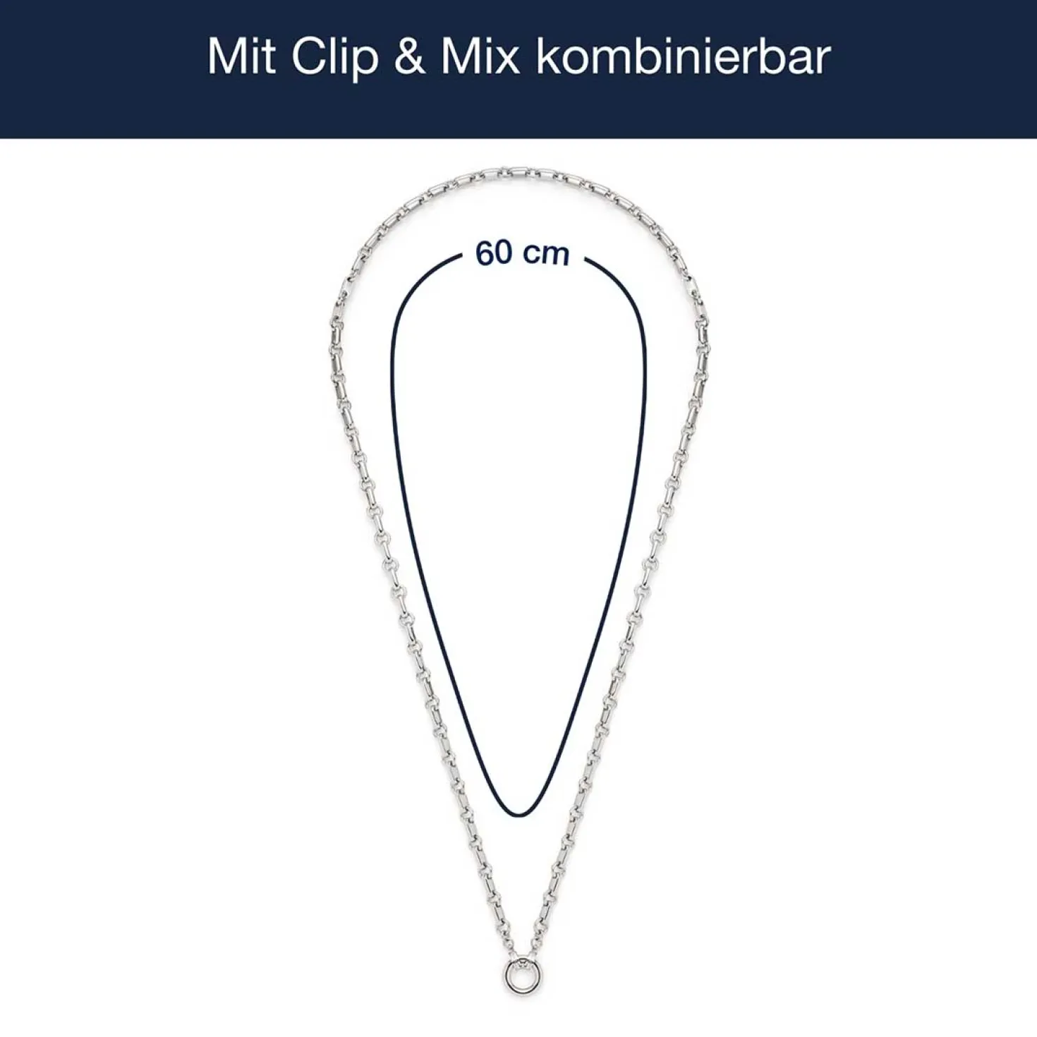 Halskette YVETTE 60 cm Clip & Mix