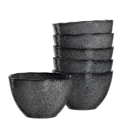 Keramikschale MATERA 15 cm anthrazit 6er-Set