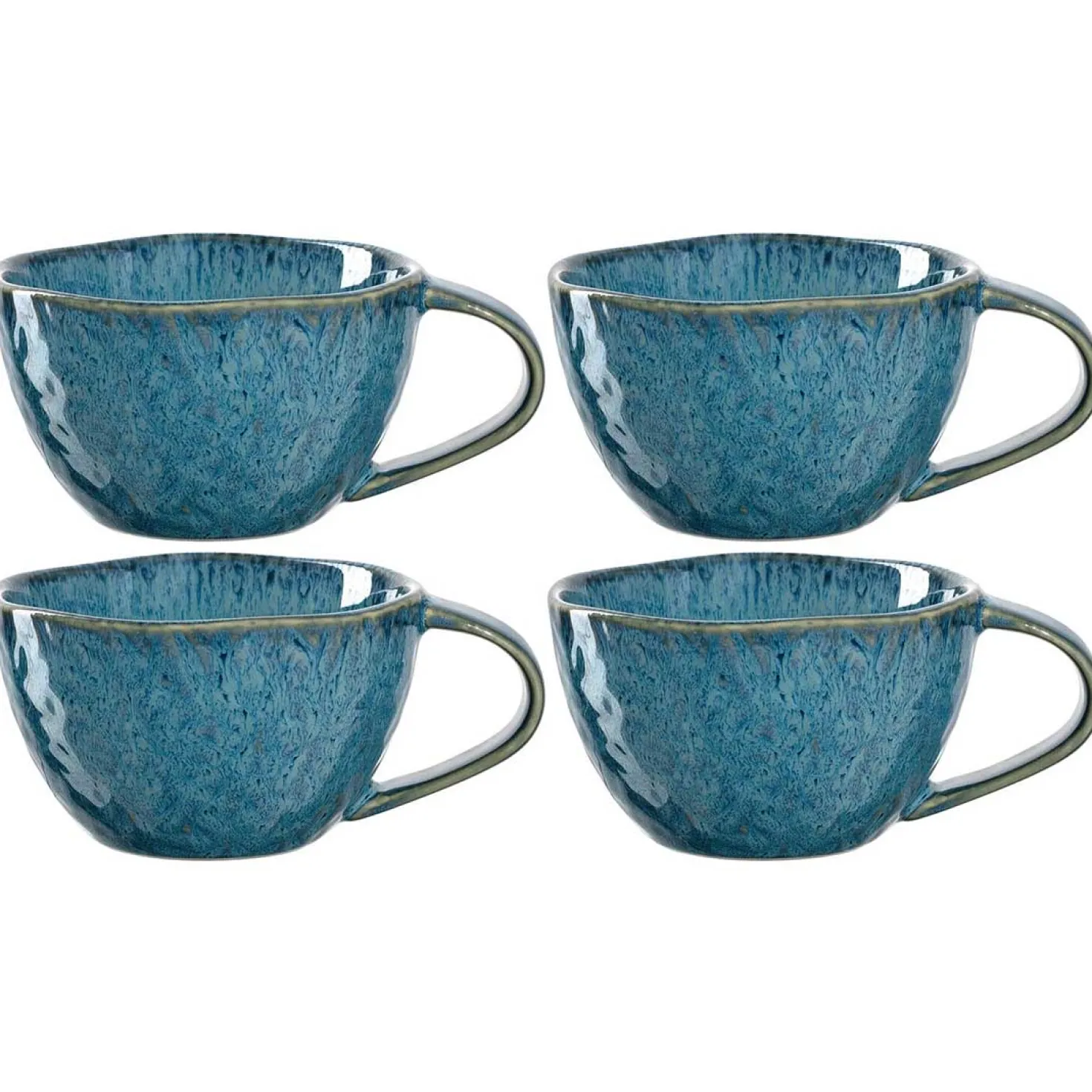 Keramiktasse MATERA 290 ml blau 4er-Set
