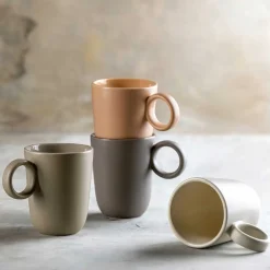 Keramiktasse ROMA 400 ml creme 6er-Set