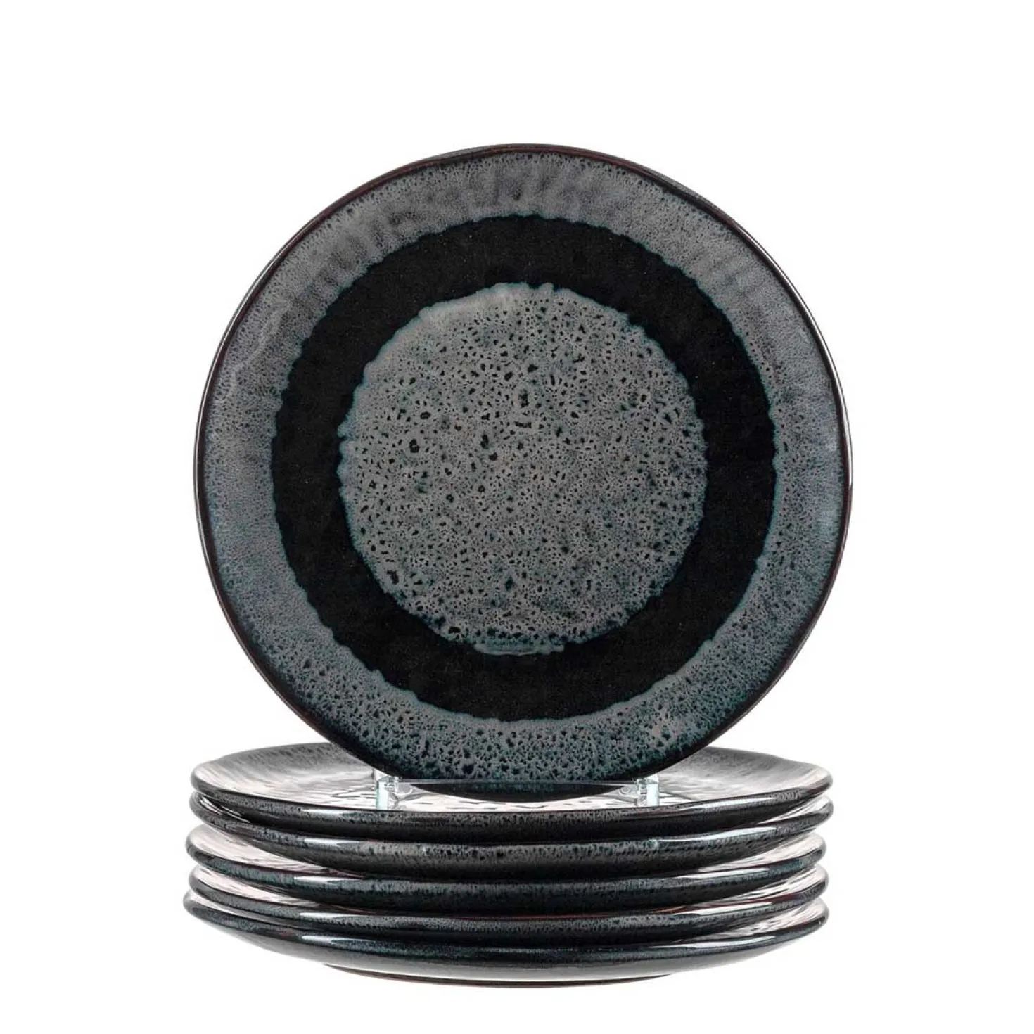 Keramikteller MATERA 23 cm anthrazit 6er-Set