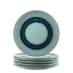 Keramikteller MATERA 23 cm blau 6er-Set