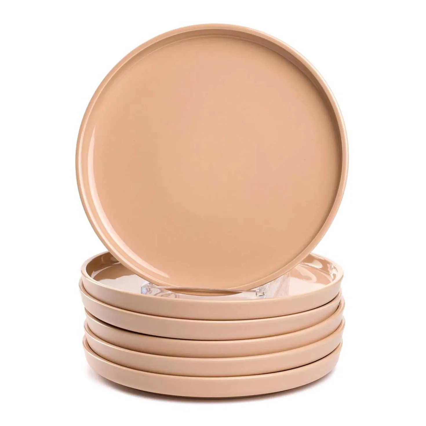 Keramikteller ROMA 22 cm apricot 6er-Set