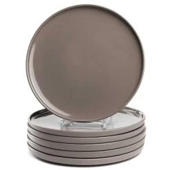 Keramikteller ROMA 27 cm taupe 6er-Set