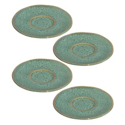 Keramikuntertasse MATERA 11 cm grün 4er-Set