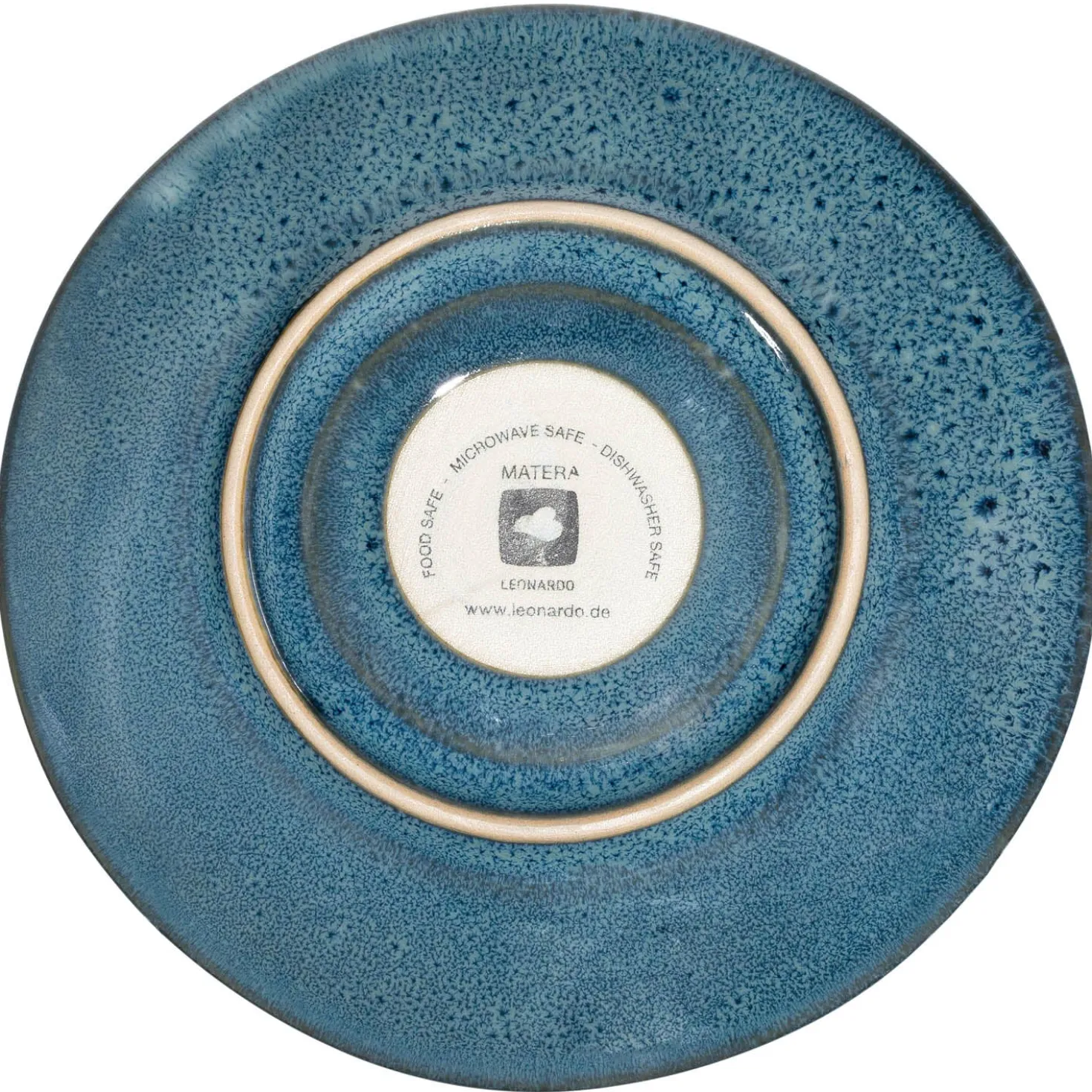 Keramikuntertasse MATERA 15 cm blau 4er-Set