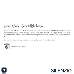 LED Laterne SILENZIO 26 cm schwarz