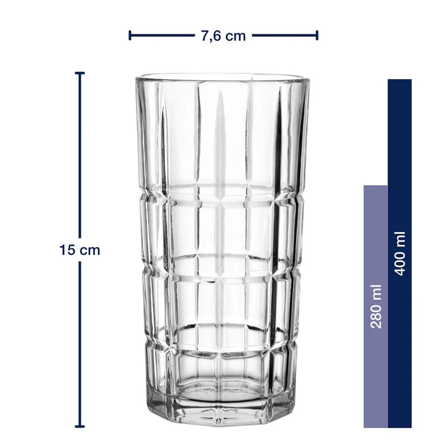 Longdrinkglas SPIRITII NOVA 400 ml 4er-Set