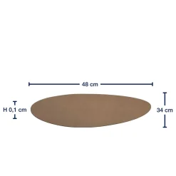 Platzset GOCCE 34 x 48 cm braun/beige