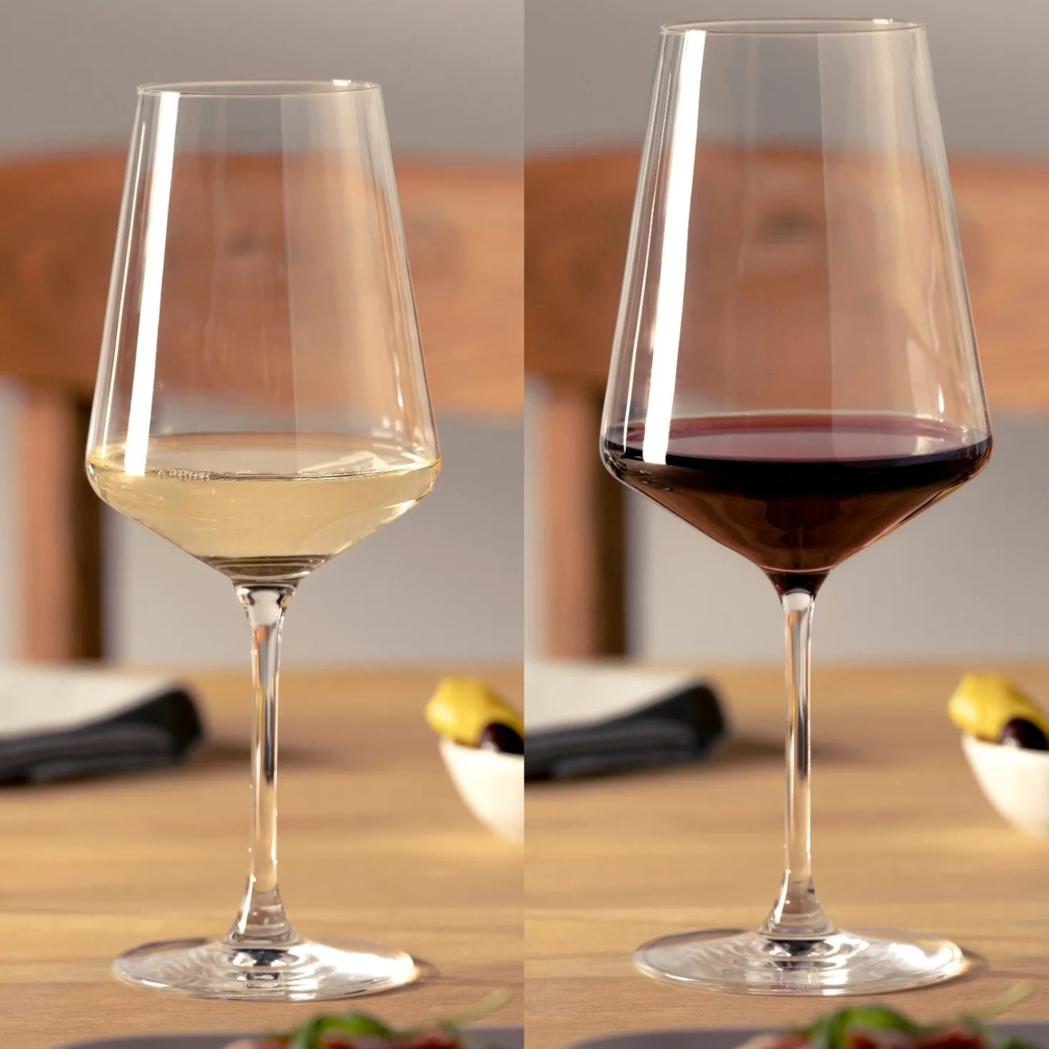 PUCCINI Rotweinglas 750 ml & Weißweinglas 560 ml 12er-Set