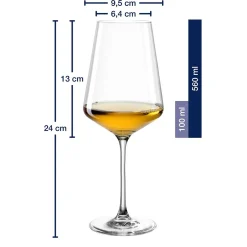 PUCCINI Rotweinglas 750 ml & Weißweinglas 560 ml 12er-Set