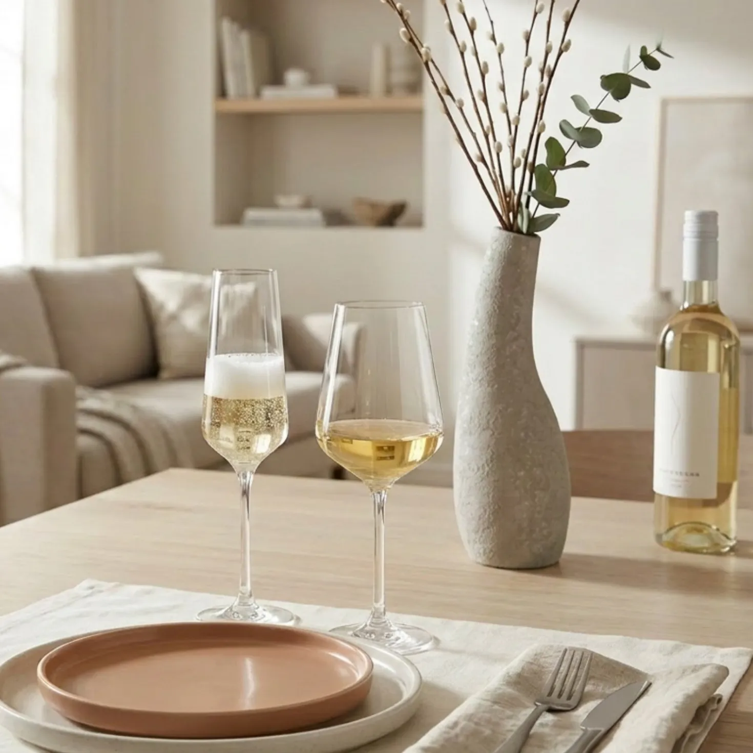 PUCCINI Sektglas 280 ml & Weißweinglas 560 ml 12er-Set