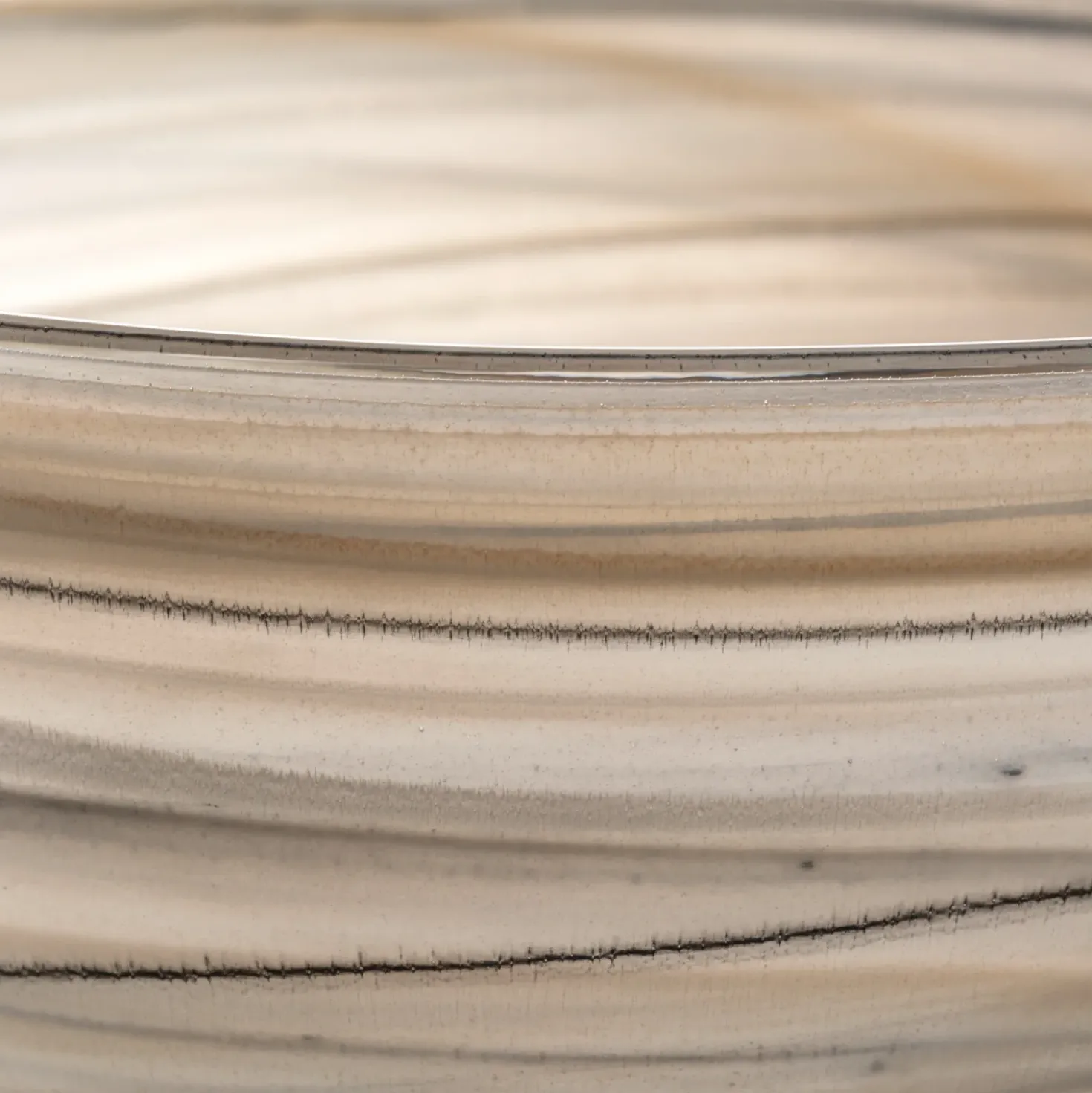Schale ALABASTRO 14 cm beige/schwarz