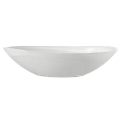 Schale ALABASTRO 22 cm weiß oval