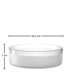 Schale NOVARA 23 cm satiniert