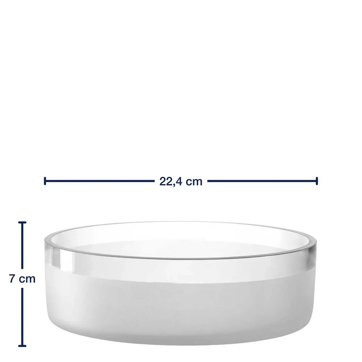 Schale NOVARA 23 cm satiniert