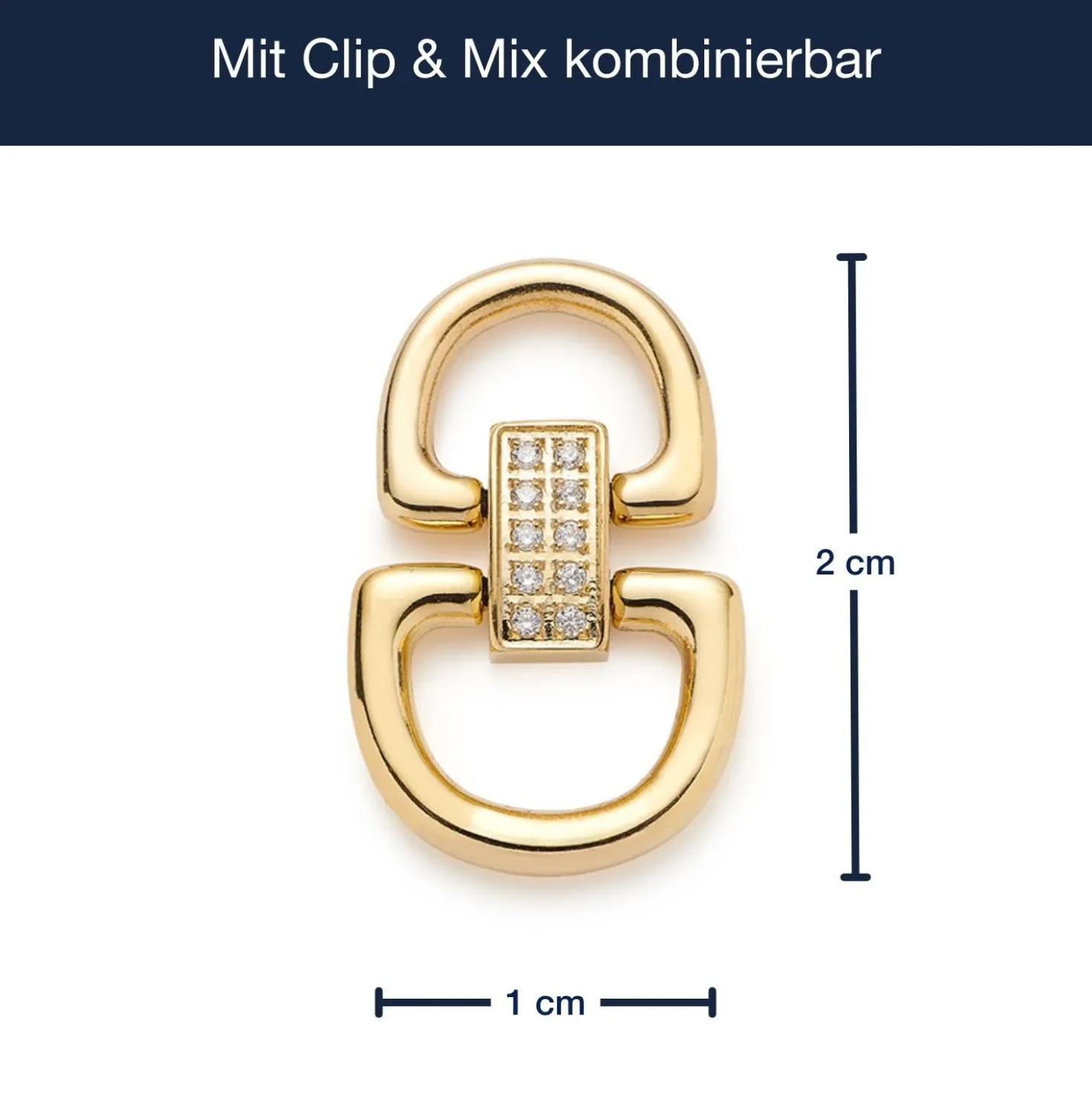 Schäkel TUXIDO gold Clip & Mix
