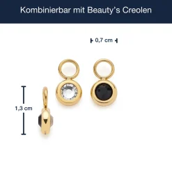Set/2 Anhänger BLACKY silber/schwarz Beauty's