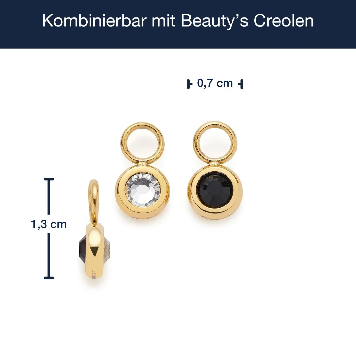 Set/2 Anhänger BLACKY silber/schwarz Beauty's