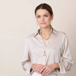 Set/2 Anhänger JUSTINE gold Beauty's
