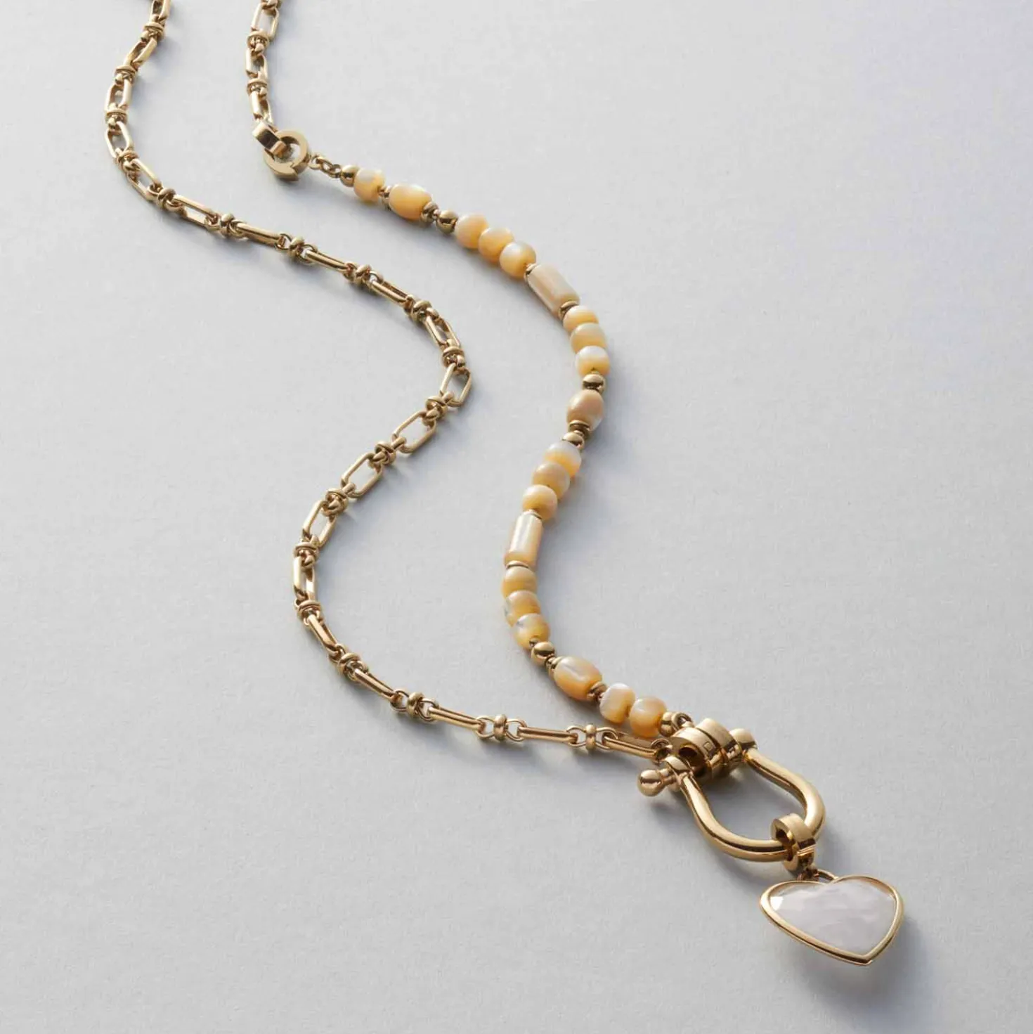 Set Halskette KAREEN 69 cm gold Clip & Mix