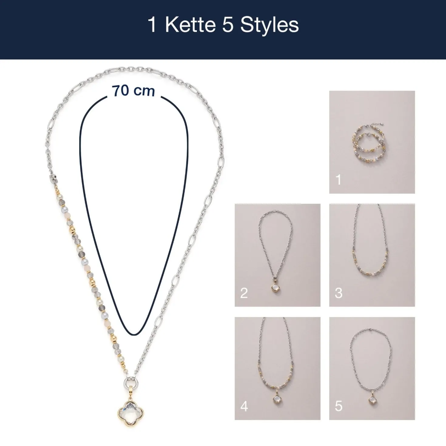 Set HILDE 70 cm Clip & Mix
