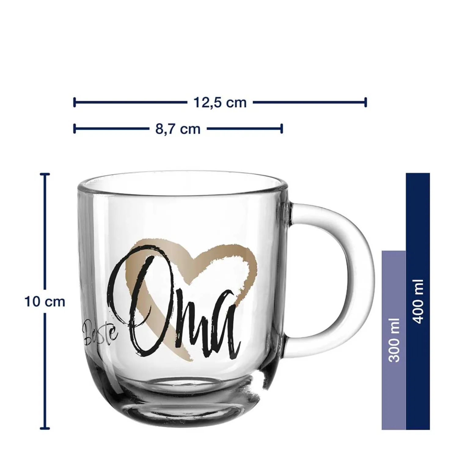 Tasse EMOZIONE 400 ml ‚Beste Oma‘