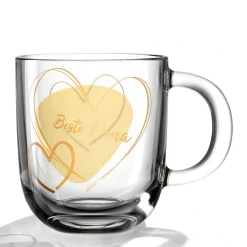 Tasse EMOZIONE 400 ml gelb 'Beste Oma'