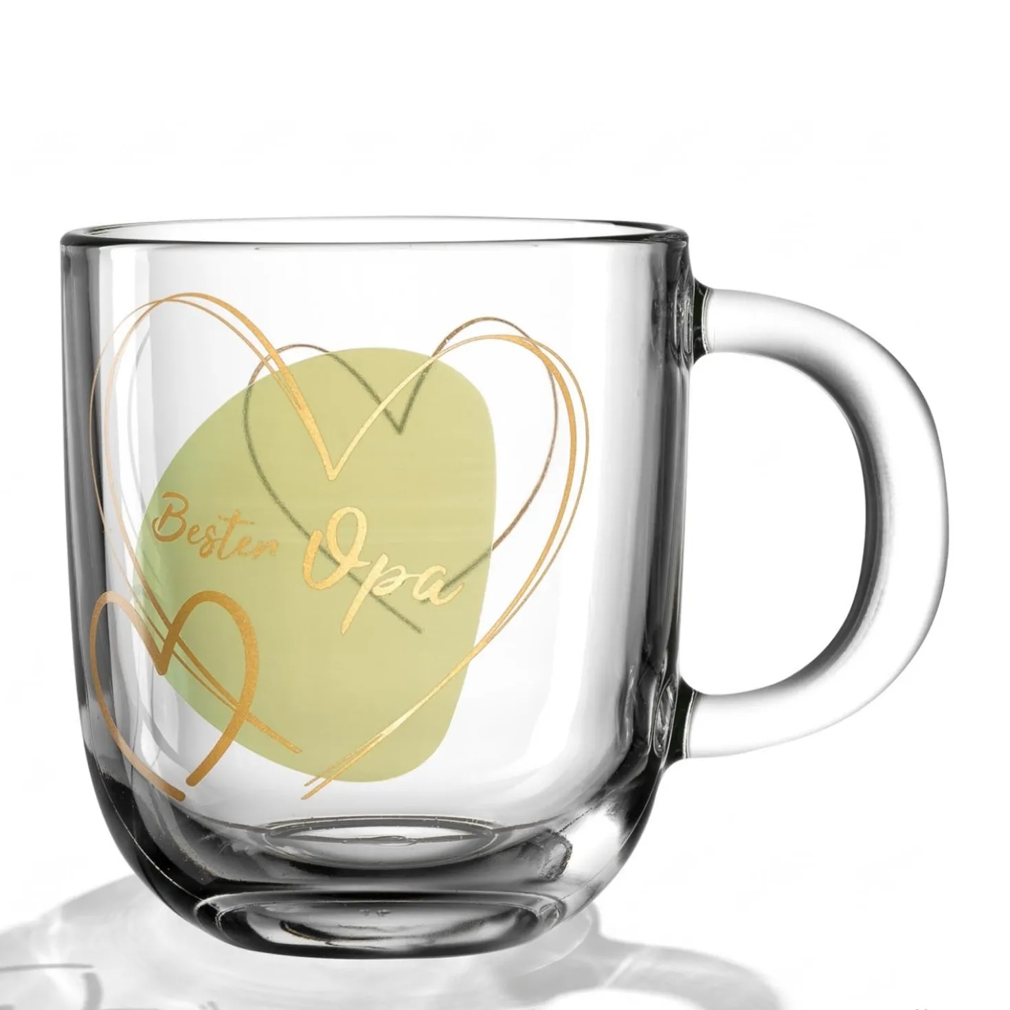 Tasse EMOZIONE 400 ml grün 'Bester Opa'