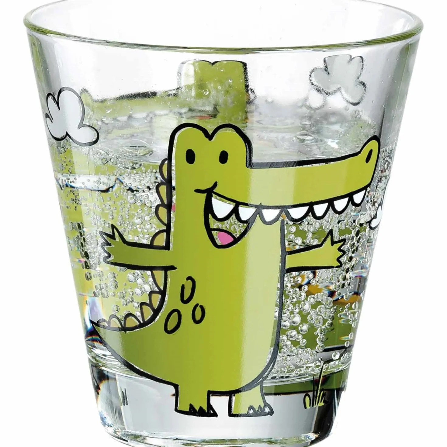 Trinkglas BAMBINI 215 ml Krokodil 6er-Set