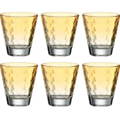Trinkglas OPTIC 215 ml apricot 6er-Set
